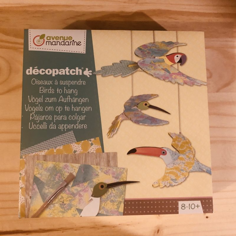 Kit DIY oiseaux à suspendre décopatch - Avenue Mandarine - Idées en kit