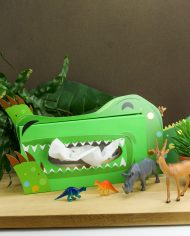 kit boite à mouchoirs dinosaure – c top – idees en kit