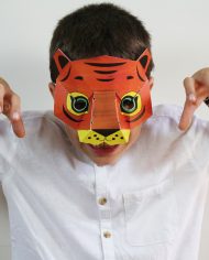 enfant-masque-tigre-pirouette cacahouette-idees en kit